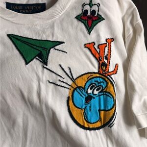 Louis Vuitton White Graphic T-Shirt